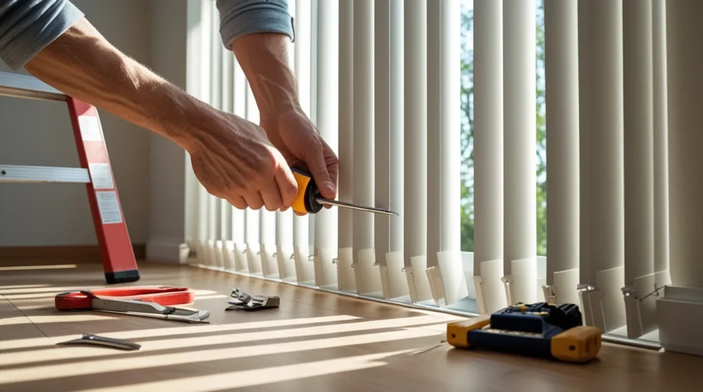 fixing broken vertical blinds