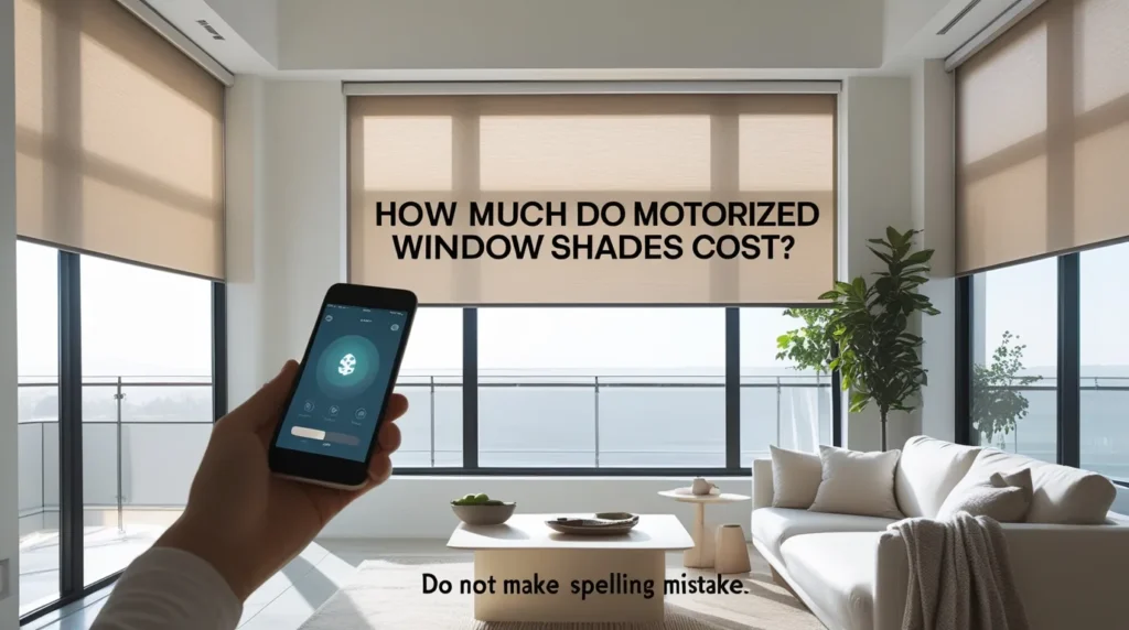 how much do motorized window shades cost