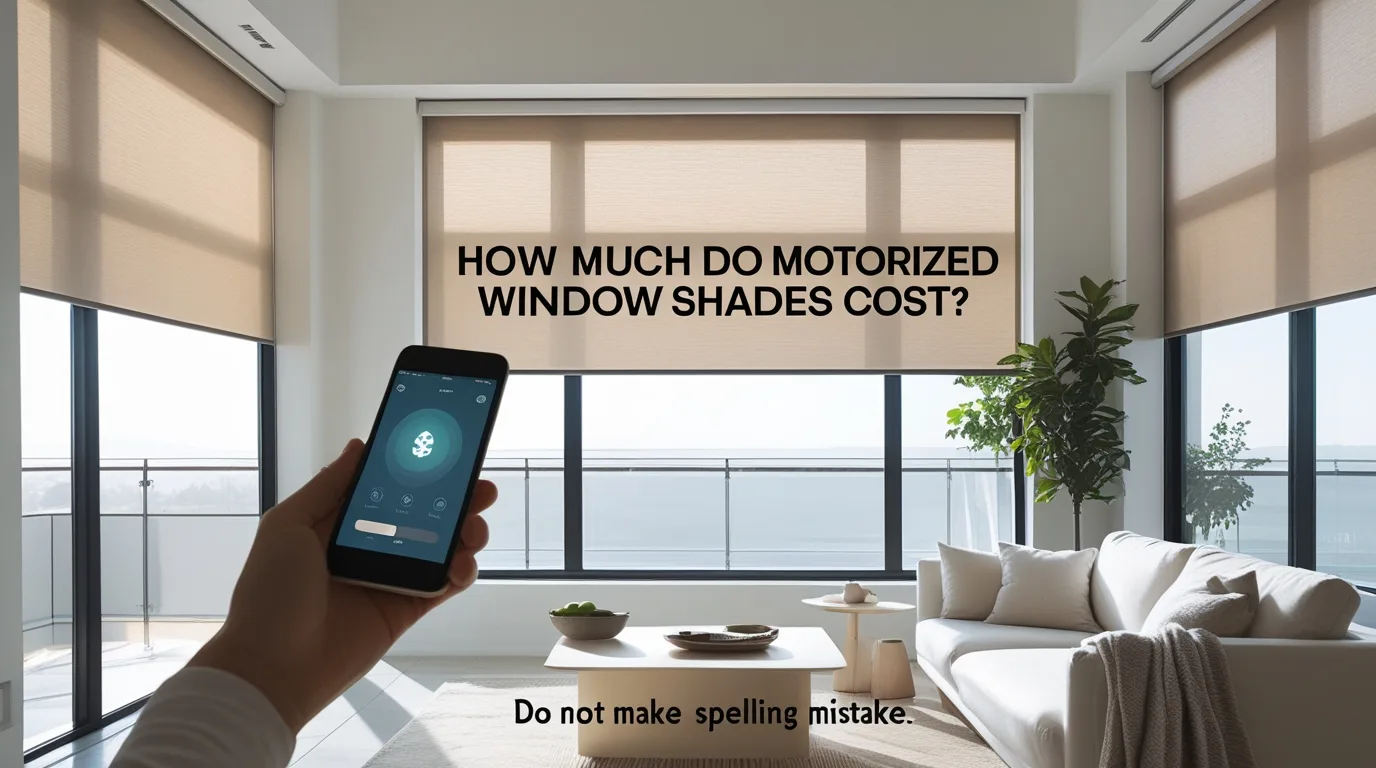 how much do motorized window shades cost
