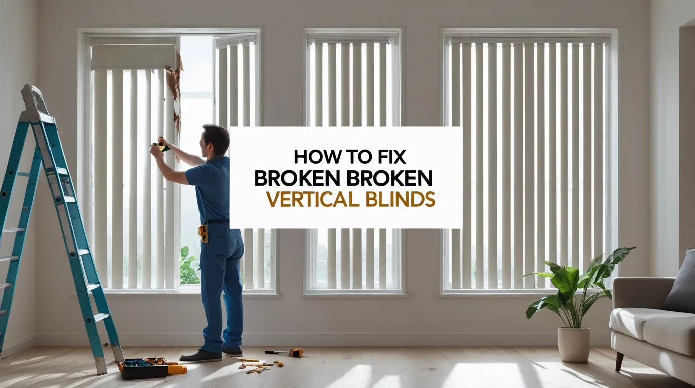 how to fix broken vertical blinds
