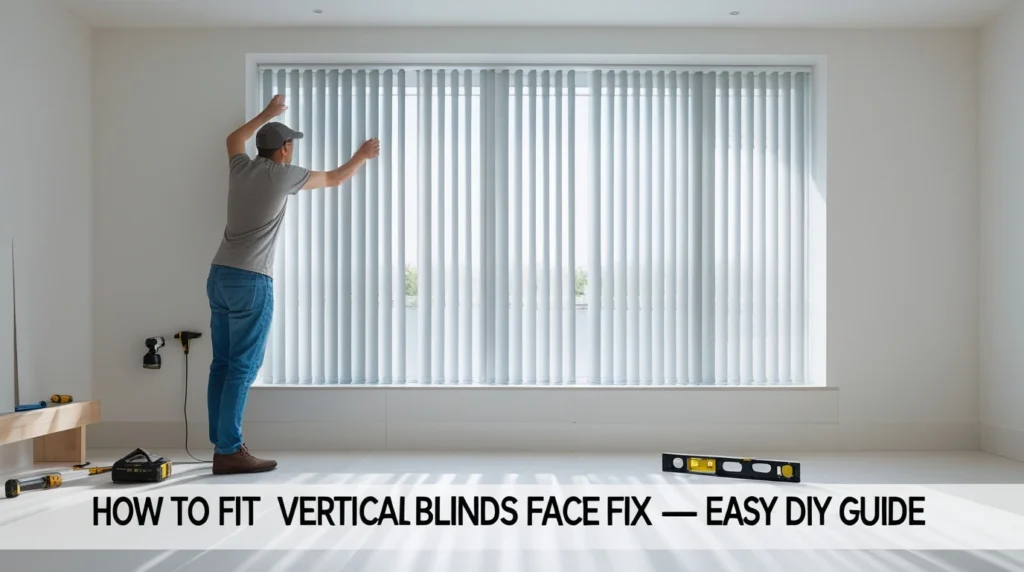 How to Fit Vertical Blinds Face Fix