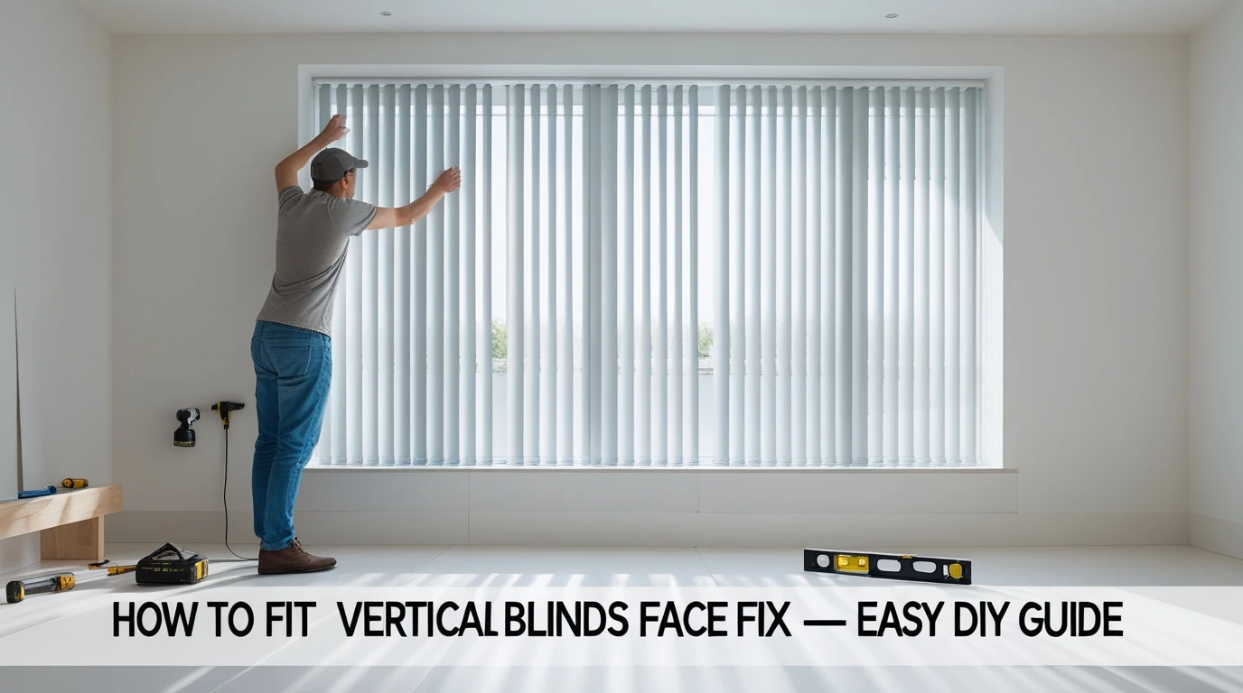 How to Fit Vertical Blinds Face Fix