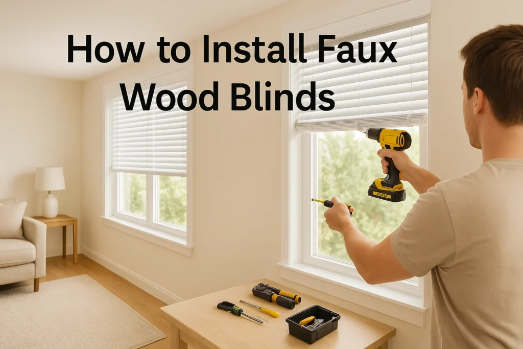 How to Install Faux Wood Blinds