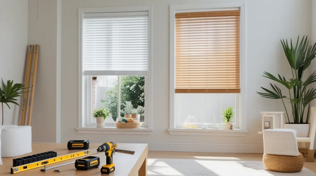 installing Faux Wood Blinds