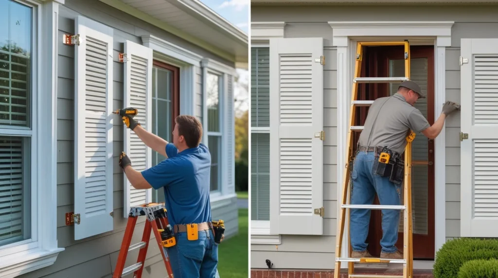DIY or Professional Help Installing Exterior Shutters the Right Way