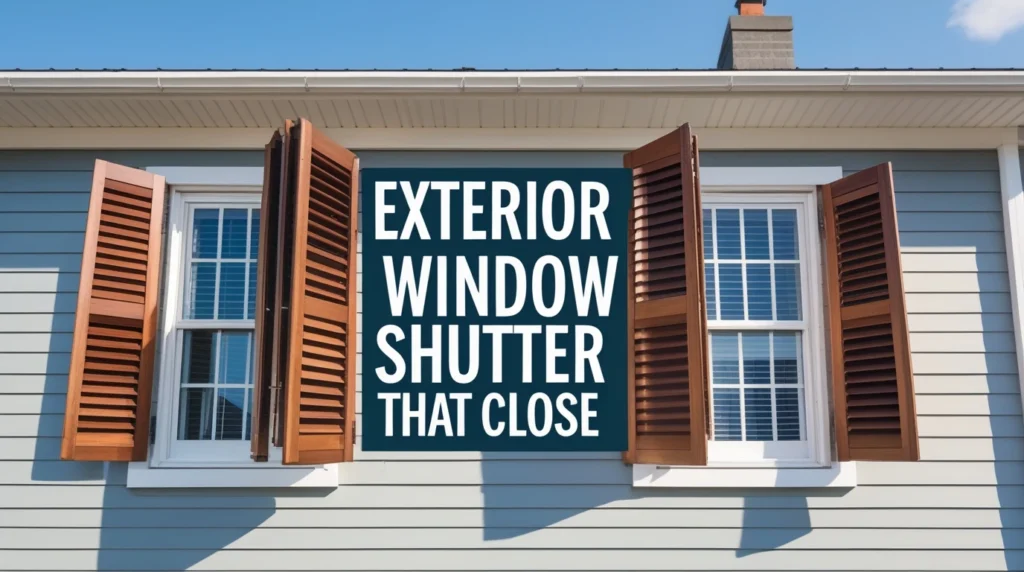 exterior window shutters that close