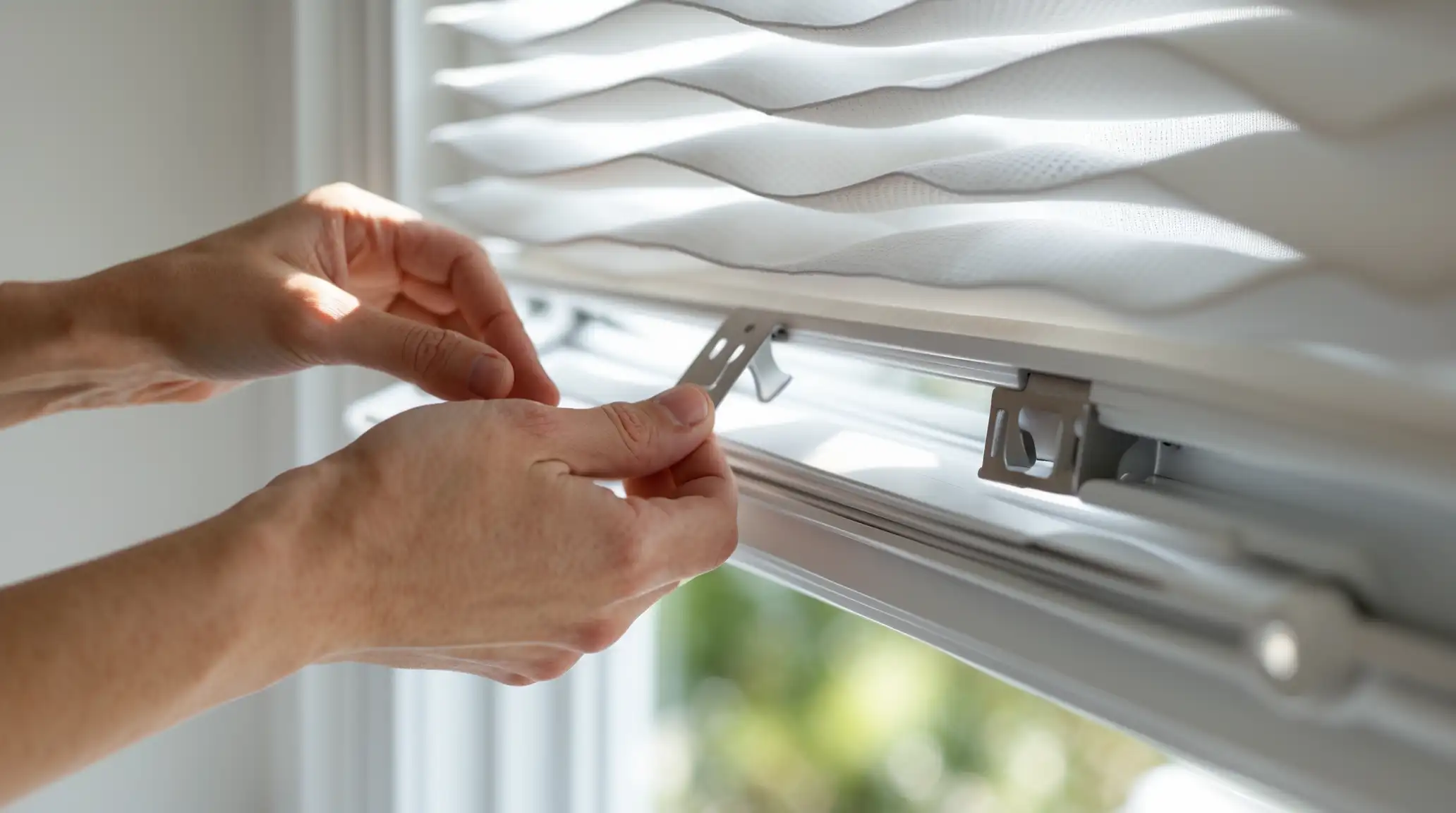 how to remove cellular blinds from window