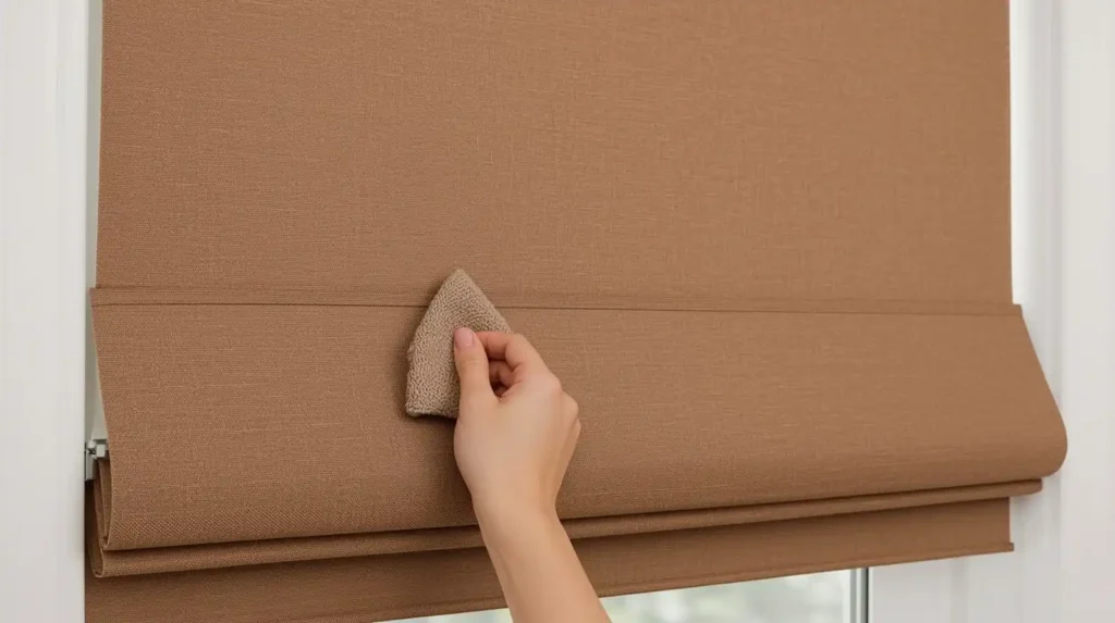 Clean Roller Shades and Roman Shades