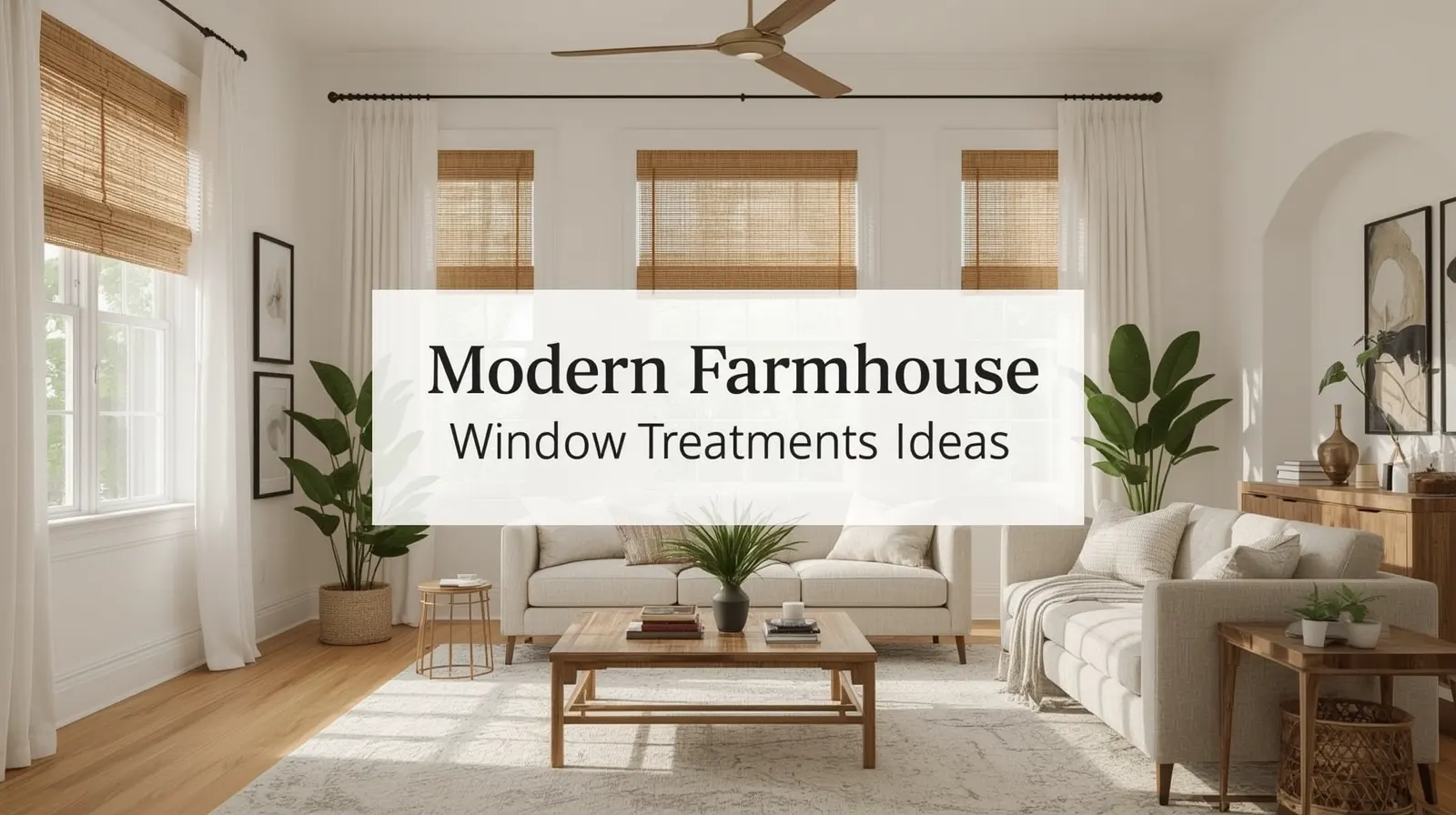 modern farmhouse window treatments